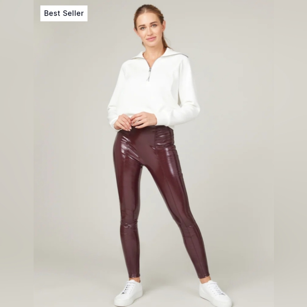 SPANX Faux Patent Leather Leggings